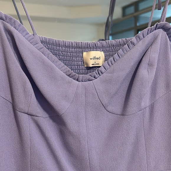 Lilac Aritizia Wilfred Mini Dress size 8 - Picture 3 of 5